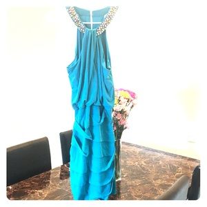 Beautiful turquoise gem dress
